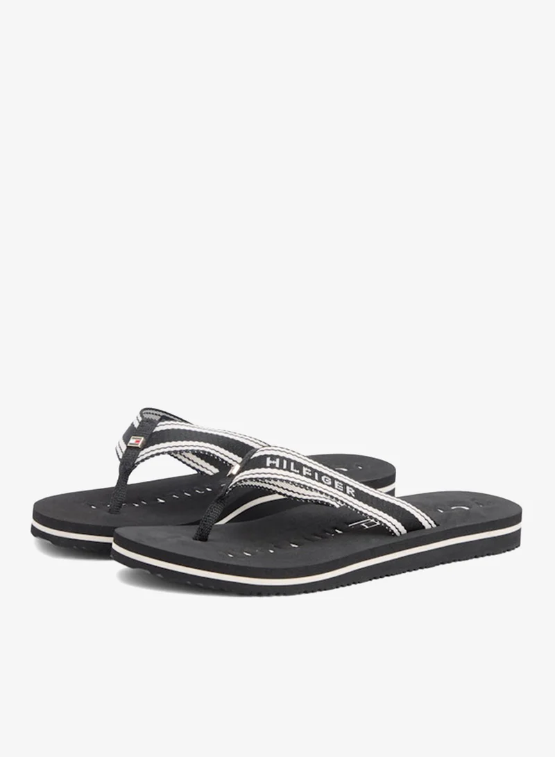 TOMMY HILFIGER  Webbing Strap Signature Flip-Flops for Women | Best Price UAE